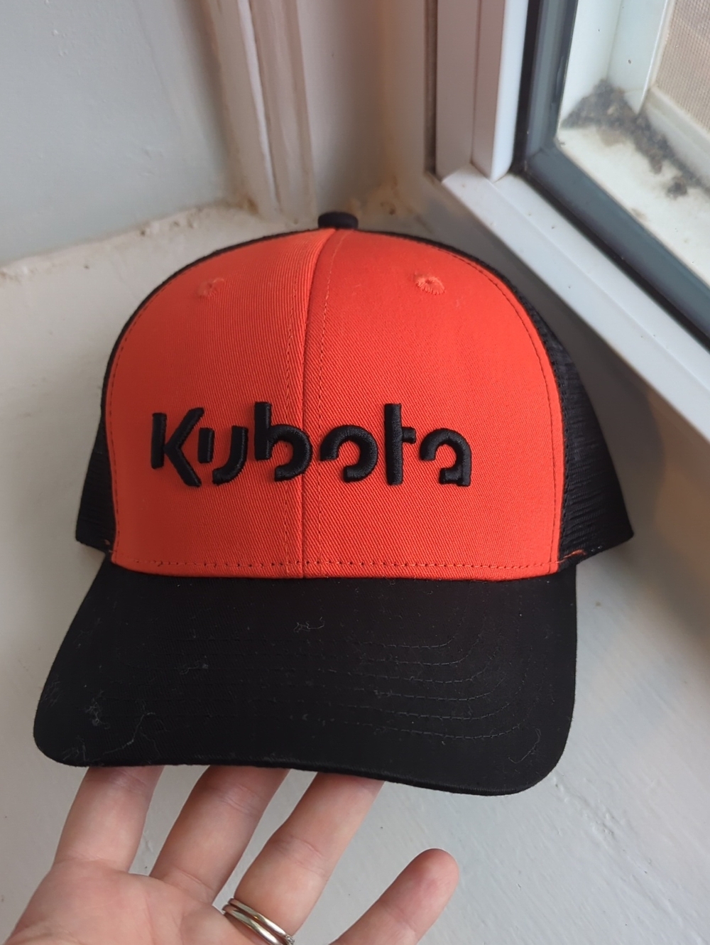 Kubota Black Mesh Trucker Hat NWOT